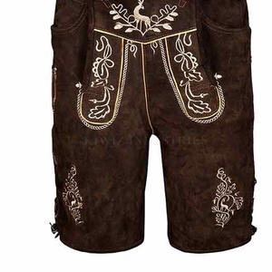 Pakistan Made High Quality Bavarian <b>Leather</b> <b>Shorts</b> <b>Men</b> Comfortable Quick Dry Breathable Feature Low Price Color Contrast Design - Product Image 5