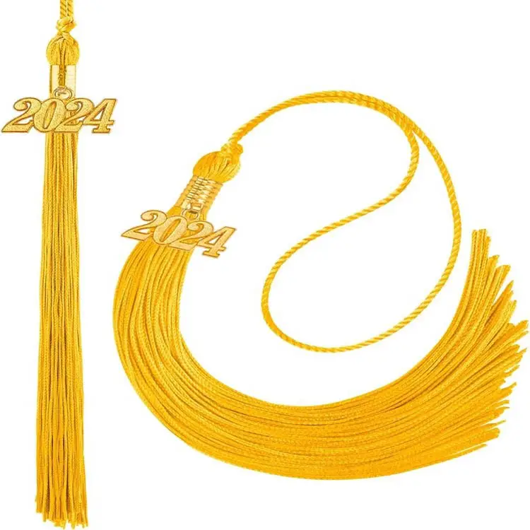 Wholesale In Stock 2025/2024 Graduation Gown and Cap Honor Tassel Charm Tassels for Graduate