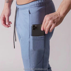 Men's Casual High Waist Skinny Gym Trousers Canvas Sportswear <b>Joggers</b> for Fitness Track Activities Comfortable Track Bottoms - Product Image 2