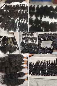 100% Cabello natural virgen al por mayor alineado con cutícula, paquetes de cabello indio sin trama, vendedores de cabello virgen indio alineados con cutícula - Product Image 2