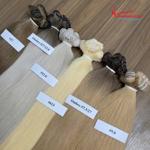 Extensiones de cabello de lujo Paquetes de cabello de trama de cabello humano vietnamita Múltiples colores Máquina DE COSER Doble dibujado - Product Image 2