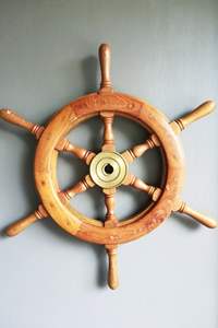 Rueda de Barco de Madera para Exhibición |   Acabado de Calidad Premium Hecho a Mano |   Venta al por Mayor Directa de Fábrica - Product Image 2