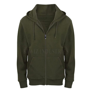 Premium Quality Street Wear Over Size Wholesale <b>Hoodie</b> Fashion Clothing Man Blank Zipper Hoodies - Product Image 1