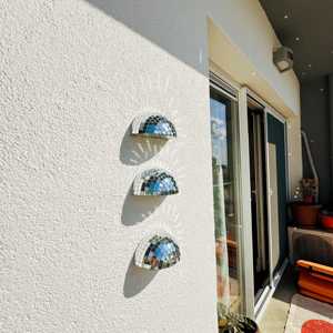 Luces Decorativas Colgantes de Mosaico de Vidrio Hechas a Mano TCE, Decoración para el Hogar de Acción de Gracias, Artículo para Sala de Estar, Dormitorio, Fiesta - Product Image 1