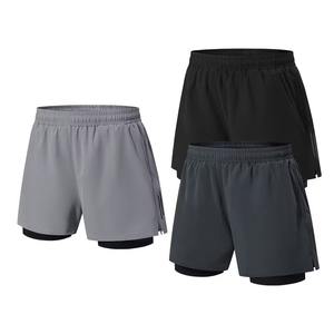 2025กางเกงขาสั้นสำหรับผู้ชายกางเกงขาสั้นระบายเหงื่อออกกำลังกายในยิมแบบออกแบบได้เองสำหรับฤดูร้อน - Product Image 4