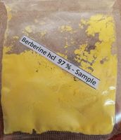 Poudre d'extrait de HCL de berbérine pure de haute qualité 97% extrait de Coptis de berbérine Chlorhydrate de berbérine