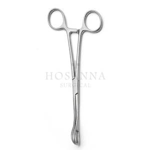 Fórceps de sujeción de esponja Manual de la mejor calidad, fórceps quirúrgicos de acero inoxidable, Material de alta calidad reutilizable de Hosanna Surgical - Product Image 2