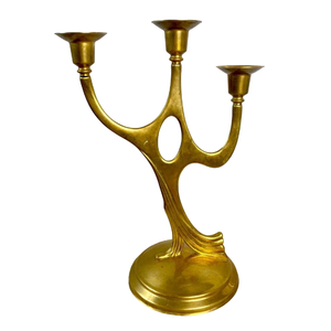 Candelabro Árabe Vintage de Latón de Alta Calidad con Dos Brazos y Acabado Pulido para Decoración del Hogar, Candelabro de Metal para Mesa - Product Image 4