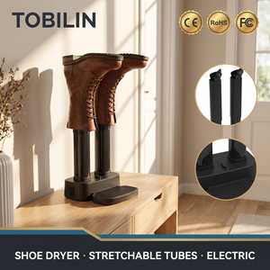 Séchoir à chaussures électrique avec tubes extensibles, séchage rapide, désodorisant pour chaussures, bottes de ski, bottes de travail, gants, usage familial - Product Image 1