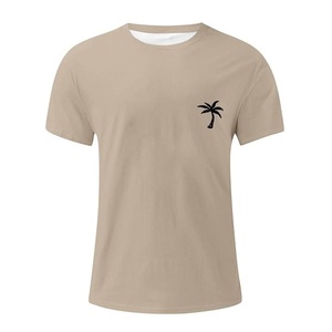 Verano cómodo venta impreso color manga corta cuello redondo 100% algodón camiseta de un solo jersey de Bangladesh precio de fábrica - Product Image 3
