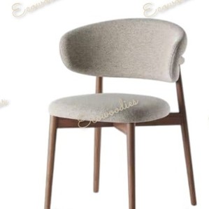 เก้าอี้รับประทานอาหารไม้ไผ่แข็งดีไซน์ทันสมัยคลาสสิกสำหรับเฟอร์นิเจอร์กลางแจ้งสวนชายหาดห้องโถงใช้ด้วยวัสดุผ้า - Product Image 5