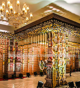 Hermosa boda Lavan Ceremonia Configuración Decoración Tendencia Matrimonio Pillion para British Best Fiber Mandaps Set Venta Clientes del Reino Unido - Product Image 2