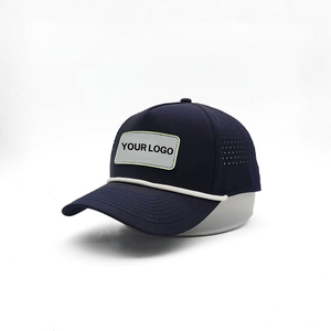 Gorra de Golf Personalizada al por Mayor, Resistente al Agua, con Parche de PVC de Goma con Logotipo Personalizado, Cuerda Personalizada, 5 Paneles, Orificios Cortados con Láser, Parte Trasera Ajustable - Product Image 2
