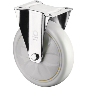 Rueda para Muebles con Capacidad de Carga de 150 mm y 650 kg, con Base de Plástico de 135x110 mm, Blanca - Product Image 3