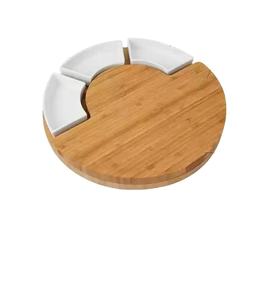 Most Popular Design Bamboo Round Durable Cheese <b>Board</b> Customization Logo Bamboo Cheese <b>Board</b> Simple and Classy Look Cheese <b>Board</b> - Product Image 2
