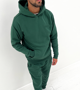 Dernier modèle de survêtement d'hiver pour hommes Survêtement décontracté uni à manches longues à vendre Logo et design personnalisés - Product Image 2