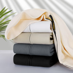 Sweat à capuche surdimensionné en coton épais de 600gsm, pull unisexe zippé avec logo et impression bouffante, haute qualité, avec fermeture éclair, sweats à capuche pour hommes - Product Image 3