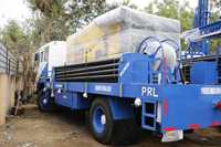 PRIME RIGS Foreuse hydraulique rotative DTH montée sur camion reconditionnée pour puits d'eau, modèle PDTHR-600, pompe multifonctionnelle 30 tonnes 1