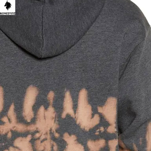 Heavy Cotton French Terry Sudaderas Imprimir Sudadera con capucha Hombres Vintage Acid Wash Sudaderas con capucha desgastadas - Product Image 2