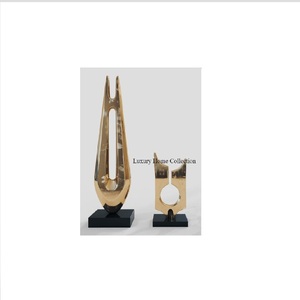 Modern Stylish Ladies Dress Shape Sculpture Gold Color Coated Handmade Designer <b>Object</b> Decorative Accent in Reasonable Price - Product Image 3