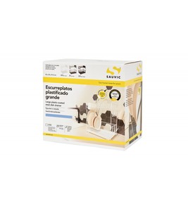 Grande portapiatti per 18 piatti, bianco, 43x25x41,5 cm (Sauvic 88980) - Product Image 3