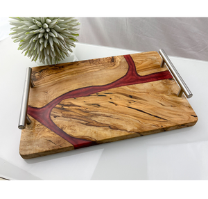 ถาดเสิร์ฟไม้และเรซินอาหารเช้าถาดใส่น้ำผลไม้และน้ำผลไม้ - Product Image 2