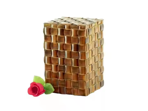 Fournitures funéraires Urne de crémation Urnes de crémation décoratives en métal de couleur noir rougeâtre - Product Image 5