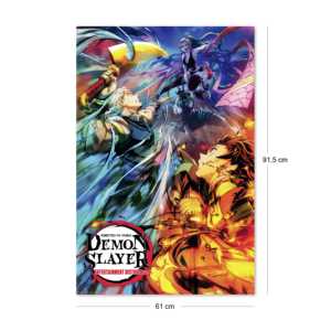 Póster del Anime Demon Slayer 2 con Ilustración de las Crónicas de Hinokami - Product Image 3