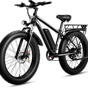 Bicicleta Eléctrica de Montaña con Llantas Anchas de 48V 500W 1000W a Precio Económico - Bicicleta Eléctrica Todoterreno de 26 Pulgadas con Batería Extraíble de 45-60 KM de Autonomía para Adultos - Product Image 2