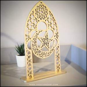 Decoración Acrílica Art Deco para el Hogar de Ramadán, Adorno Artesanal Espiritual para Mesa, Regalo Festivo para Sala de Estar u Oficina - Product Image 3