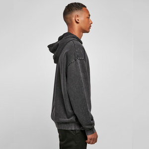 Sudaderas con Capucha para Hombre de Primera Calidad, Ligeras, de Secado Rápido, Transpirables, de Algodón Combinado, Personalizables, Servicio OEM, Lavado Ácido - Product Image 4