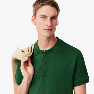Polo grande taille à séchage rapide en coton pour hommes, vêtement décontracté à motif uni, imprimé de logo personnalisé - Product Image 3