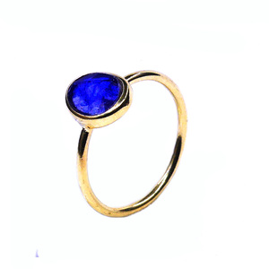 Party Wear 925 Sterling Silver Gold Plated Jewelry Ruby Anillo de mujer - Product Image 4
