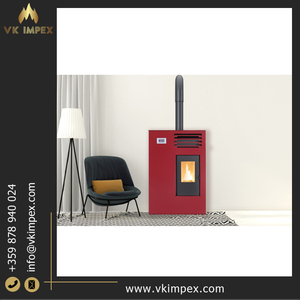 Estufa de pellets moderna de 150m3 para calefacción de habitaciones 3.14kW a 7,1 kW Chaqueta de aire de eficiencia Diseño portátil para el hogar y la villa - Product Image 4