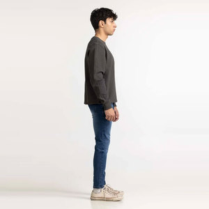 2025 nueva llegada de los hombres de alta calidad de manga larga pulóver cuello redondo sudadera 100% algodón gran oferta invierno Essentials - Product Image 5