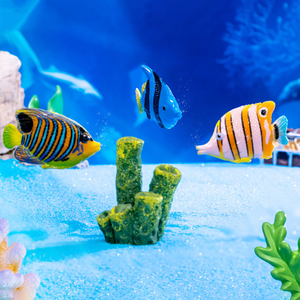 Figurines miniatures en résine de poissons coralliens, ornements créatifs de la vie marine, décoration d'aquarium, micro-paysage, accessoires de jardin féerique - Product Image 2