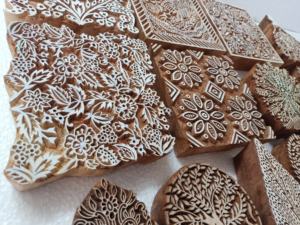Custom Made Hand Carved <b>Wooden</b> Printing <b>Blocks</b> Available in Custom Made Assorted Sizes Ideal for Resale by Art and Craft Store - Product Image 4