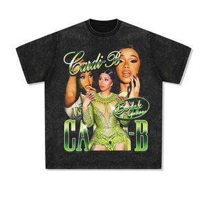 Camisetas de lavado ácido transpirables de calidad superior 2024 venta al por mayor de hombres en camisas de lavado ácido de talla grande sostenibles - Product Image 1