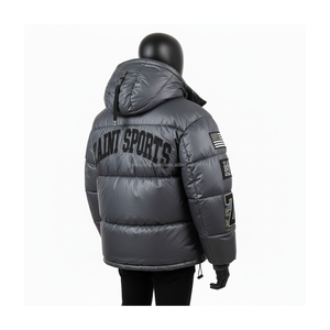 Premium Quality Puffer <b>Jacket</b> Windproof Fabric <b>Camo</b> Panel Winter Outerwear Custom Logo Embroidery Print Puffer <b>Jacket</b> for man - Product Image 4