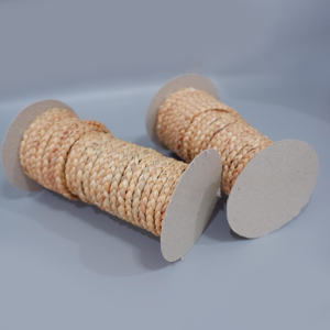 Cordes en fibres naturelles au prix le plus bas pour l'artisanat, cordons solides tressés, corde en jacinthe d'eau, torsades - Product Image 5