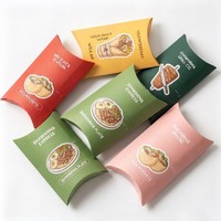 Boîte à emporter en papier pour shawarma, petite taille, personnalisée, écologique, jetable, pour mini burrito, wrap, sandwich