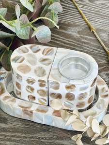 Custom Mother Pearl <b>Chocolate</b> Platter <b>Sea</b> <b>Shell</b> Style Muslim Eid Ramadan Eco-Friendly Handmade Sweet Serving Dish Perfect Gift - Product Image 5