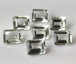 Offre Spéciale naturel vert améthyste pierre précieuse en vrac octogone coupe à facettes 4x6mm-10x12mm pour la fabrication de bijoux - Product Image 6