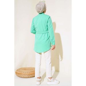 Benetton เสื้อผู้หญิงผ้าฝ้ายพอปลินผ้าไหมแฟชั่นประจำวัน, เสื้อทรงหลวมสไตล์วินเทจแบบมีฝาปิดด้านหน้าไซส์ XL สำหรับฤดูใบไม้ผลิฤดูร้อนฤดูใบไม้ร่วง - Product Image 1