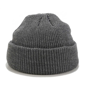 Gorro de Punto Corto de Invierno de Color Sólido Cómodo, Estilo Urbano, Gorro de Calavera, Gorro Transpirable Teñido para Uso Diario - Product Image 4