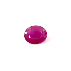 Rubis naturel non traité du Mozambique, 10,21 carats, qualité AAA, taille ovale, facetté, pierre précieuse non montée, certifié IGI, poli à la chaleur, verre diamanté - Product Image 1