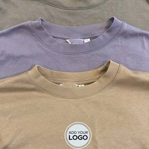 Camiseta unisex con logotipo personalizado, camisetas de gran tamaño informales de algodón AIRism para hombre, Camisetas Básicas de manga corta con cuello redondo de verano - Product Image 1