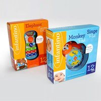 Boîte de rangement pour jouets en carton personnalisée |   Boîte de rangement en papier pour enfants, étui de transport, emballage |   Boîte cadeau imprimée pour enfants avec poignée