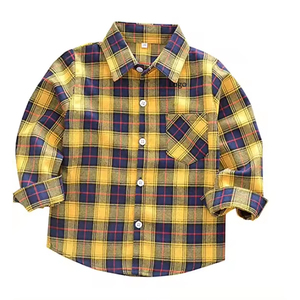 เสื้อเชิ้ตผ้าแฟลนเนลแขนยาวติดกระดุมลำลองผ้าฝ้าย 100% สำหรับผู้ชาย ขายส่งแบบกำหนดเองได้ - Product Image 1