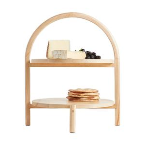 Soporte decorativo de madera de acacia multinivel para pasteles, decoraciones para mesa de postres, soporte para pasteles para cumpleaños y bodas - Product Image 1